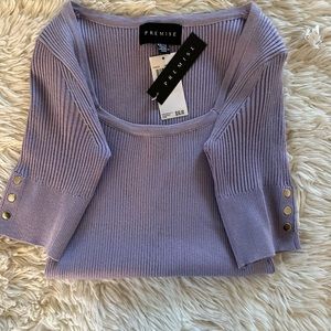 New! Honey Lavender Purple Blouse